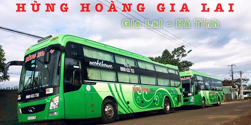 Hình ảnh xe Hùng Hoàng (tuyến Kon Tum - Huế)