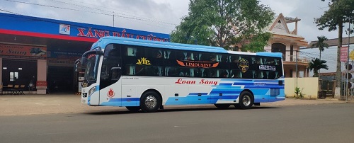 Hình ảnh xe Loan Sáng (tuyến Đắk Lắk - Hồ Chí Minh)