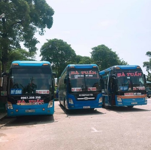 Hình ảnh xe Hà Tuấn (tuyến Tuyên Quang - Hà Nội)