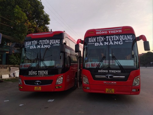 Hình ảnh xe Hồng Thịnh (tuyến Tuyên Quang - Hà Nội)